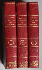 Rare SIMONDE DE SISMONDI 1839/1844 3vol Précis de l'Histoire des Français BE - Imagen 1 de 3
