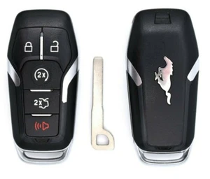 1 OEM Ford Mustang 2015-2017 Remote Smart Key Fob M3N-A2C31243300 With Logo - Picture 1 of 1
