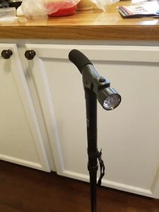 Eecoo Lightweight Sturdy Foldup Walking Cane w Bright LED Flashlight (L-59) - Picture 1 of 3