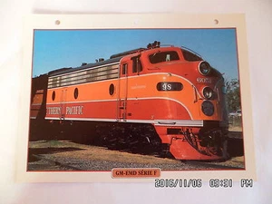 CARTE FICHE TRAIN GM-EMD SERIE F - Picture 1 of 1