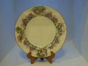 FINE BONE CHINA CROWN STAFFORDSHIRE-EVANGELINE'S ARCADIAN GARDENS 10.5" DINNER - Picture 1 of 7