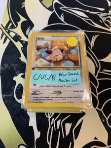 1st Edition Neo Genesis Master Set Non Holo Common Uncommon Rare 92 Card💎NM💎 - Picture 1 of 14