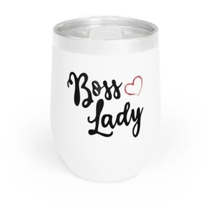 Boss Lady Gift Wine Tumbler Coffee Travel Mug - Picture 1 of 7