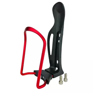 Jaula de botella de agua ajustable roja ligera MTB bicicleta portabotellas de agua - Imagen 1 de 6
