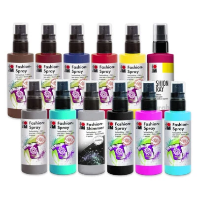 Marabu Fashion Spray viele Farben Textilsprühfarbe Stofffarbe zum Sprühen 100 ml - Bild 1 von 4