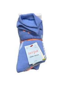 Girls' 8 Pairs Crew Socks - Cat & Jack, L - Picture 1 of 4