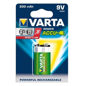 1X VARTA 9V BLOCK 200mAh Battery LR61 E Block 9V Accu R2Use 56722 - Picture 1 of 1