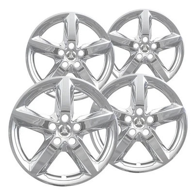 Set of 4 Chrome 18 inch Impostor Wheel Skins for 16-19 Ford Explorer Rim Covers - Image 1 of 2