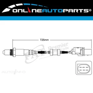 Oxygen O2 Sensor for Suzuki Alto GF K10BN 2009-2014 - Picture 1 of 2