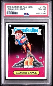 PSA 10 GEM MINT 2013 GARBAGE PAIL KIDS BNS3 #175a LAUNCHED LANCE STICKER CARD - Picture 1 of 2