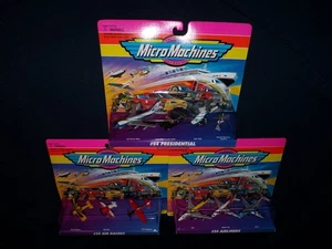 3 Sealed Sets MICRO MACHINES - Presidential, Airliners and Air Racers - Picture 1 of 4