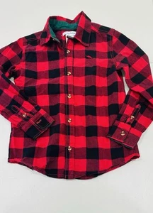 Tommy Bahama Boy’s shirt Size M (7/8) Red and Black Checkered - Picture 1 of 6