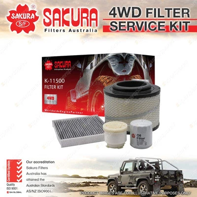 Sakura 4WD Filter Service Kit for Toyota Hilux KUN16 KUN26 05-13 Ref RSK2C - image 1 of 2