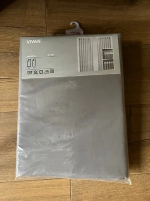 IKEA Vivan grey curtains x2, 145X300CM 57X118” still in sealed bag never opened - Image 1 of 4