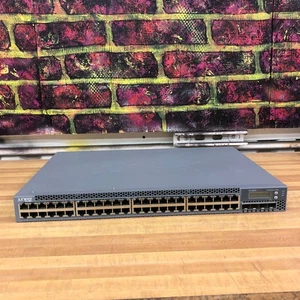 Juniper EX3300-48P 48Port 10/100/1000 Base-T POE+ 10GbE/GbE SFP Uplink Switch - Picture 1 of 9
