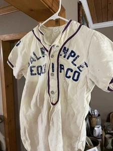 1950s Amory Mississippi DALRYMPLE EQUIPMENT CO. Youth Baseball Shirt Large - Picture 1 of 5