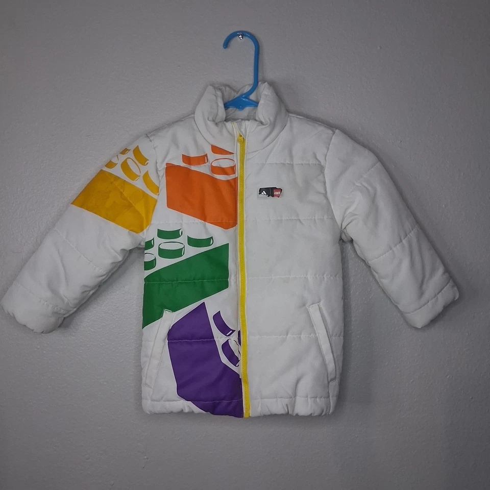 阿迪达斯 X 经典乐高冬季加厚夹克白色 HM2231 儿童尺寸 3T 阅读 — 第 1/4 张图片