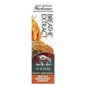Host Defense, setas, extracto de respiración orgánica, 1 fl oz (30 ml) - Imagen 1 de 3