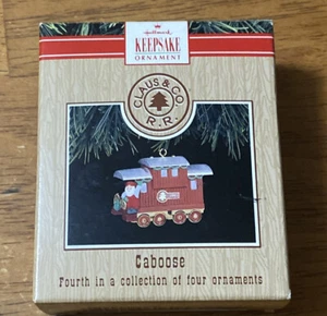 Hallmark 1991 Claus & Co. R.R. Adorno de Navidad para vagón de tren caboose - Imagen 1 de 3