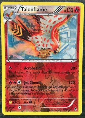 Pokémon TCG | Talonflame 10/119 | XY Phantom Forces | Reverse Holo | NM - Image 1 of 2