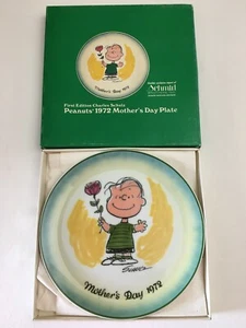 Schmid Charles Schulz 1972 Peanuts Mother's Day Plate 7 1/2" Linus - Picture 1 of 2