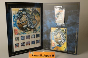 Yu-Gi-Oh! Juego de estampillas Blue-Eyes White Dragon edición Ukiyoe 25 aniversario - Imagen 1 de 7