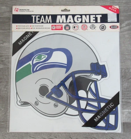 Seattle Seahawks 12" NFL Team Logo Magnet Car Fridge Refrigerator Freemont Die Cover