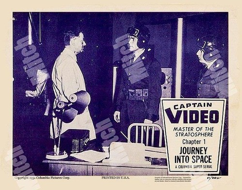 CAPTAIN VIDEO - 1951 CHAPT 1 - JOURNEY INTO SPACE 11 X14 LOBBY SCENE ...
