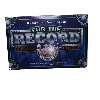 For The Record "The Music Trivia Game Of Choice" 1980's and 90's Edition age 12+ - Image 1 of 4
