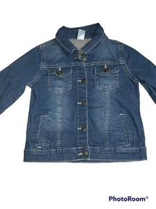 Girl's CARTERS Denim Jacket Jean Size 10 Pockets Button Front - Picture 1 of 6