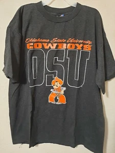 Mens Oklahoma State Cowboys Shirt Black/Gray Sz  XL---NWOT--Misprint - Picture 1 of 3