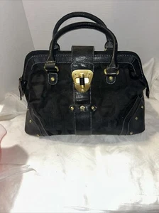 ETIENNE AIGNER Arzttasche schwarz Textil Monogramm modisch groß Tasche - Bild 1 von 16