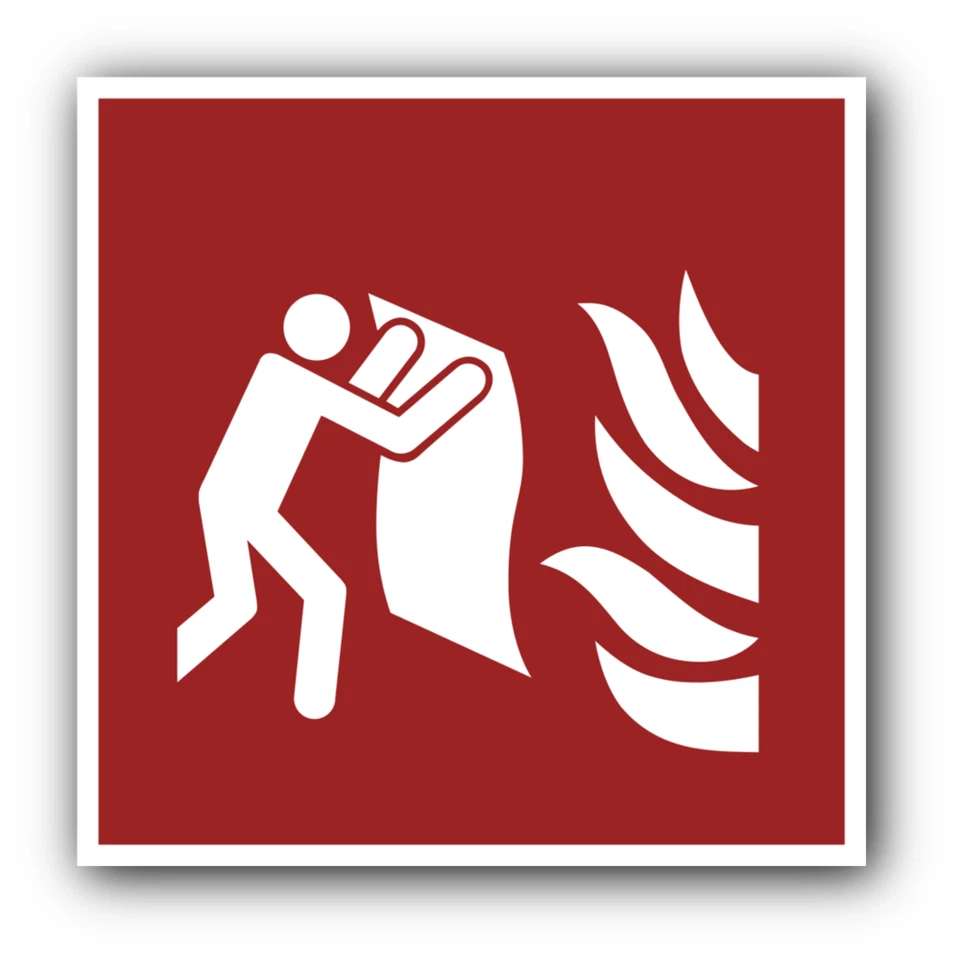 ZEUNERT-SCHILDER Brandschutzschild, F016, Löschdecke, ASR A1.3,DIN EN ISO 7010