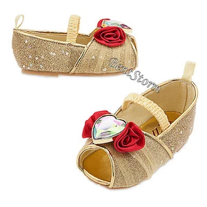 Princess Belle Deluxe COSTUME BABY Dress Up SHOES Beauty & Beast Disney Store - Picture 1 of 2