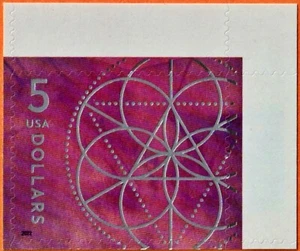 USA Sc. 5701 5 $ Floral Geometry 2022 MNH  - Bild 1 von 1