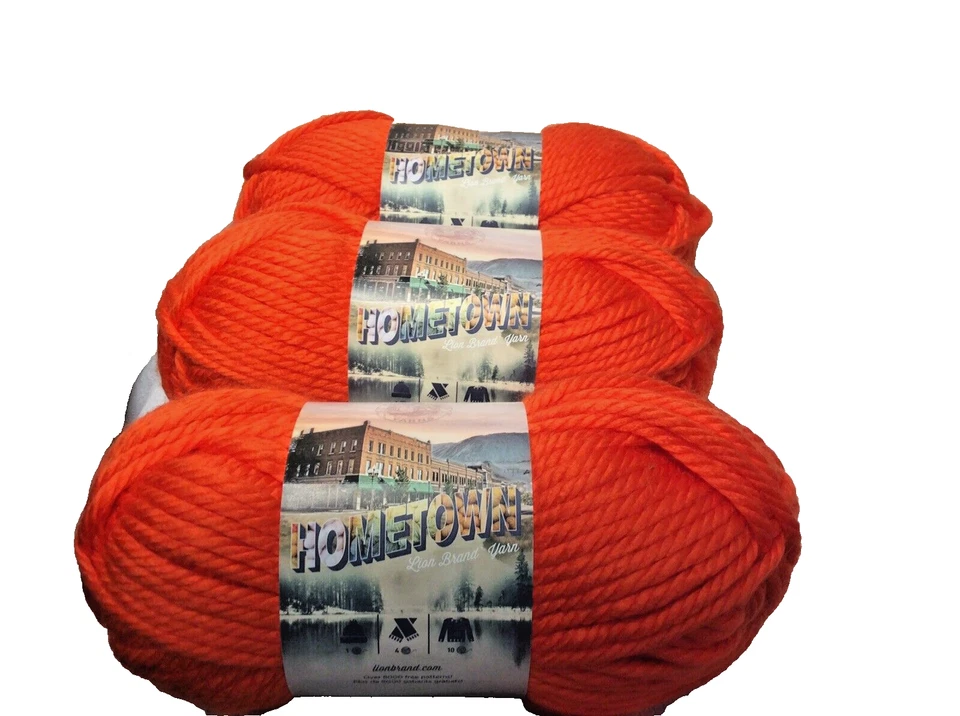Skeins Lion BRAND Hometown USA Yarn 023032001029 Syracuse Orange