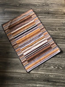 Missoni Home luxury hand Towel striped autumn rainbow 100% cotton 32” X 23” - Picture 1 of 3