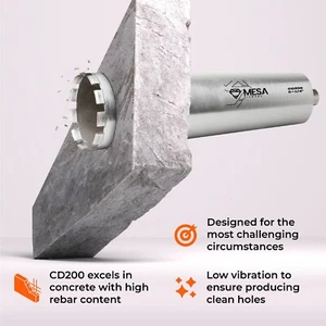 Wet Diamond Core Drill Bit for Concrete Granite Brick Hole Saw MESA DIAMOND® PRO - Picture 1 of 102