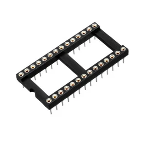 17pcs 15.24mm Row Pitch2 Row 28 Round Pins Soldering DIP IC Chip Socket Adaptor - Picture 1 of 7