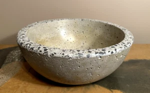 Concrete Fruit Bowl for Kitchen Counter - Large Decorative Bowl for Home Decor - - Picture 1 of 13