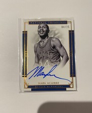 2016-17 Panini National Treasures Signatures Bronze /25 Mark Aguirre #9 Auto