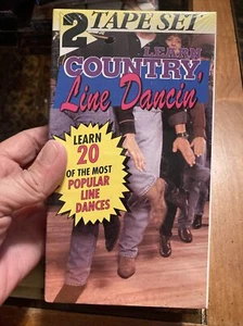 LEARN COUNTRY LINE DANCIN 2 TAPE VHS NEW SEALED - Picture 1 of 3