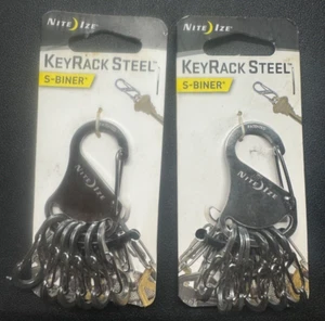 2 NEW Nite Ize KeyRack Steel S-Biner - Picture 1 of 4