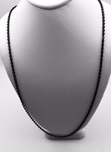 Chisel Stainless Steel Polished Black IP Plated 2.3mm 24” Cable Chain