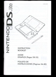 Nintendo DS Lite Handheld Instruction Booklet [C/USG-USZ-2] - Picture 1 of 2