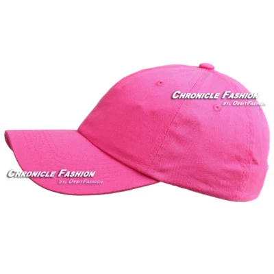 Baseball Cap Washed Cotton Adjustable Dad Hat Polo Style Plain Solid Blank Mens - Image 1 of 4