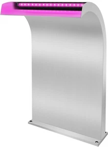 Waterfall Spillway Stainless Steel S-Shaped Pool Fountain - Picture 1 of 2