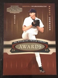 2004 Playoff Honors RANDY JOHNSON Awards SP #d 459/2002! DIAMONDBACKS - Picture 1 of 2