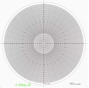 Optical Comparator Chart For Profile Projector Overlay Chart 512400 NO.20 - Picture 1 of 1