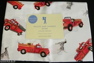 Pottery Barn Fire Trucks and Ladders Std Shams - Picture 1 of 2